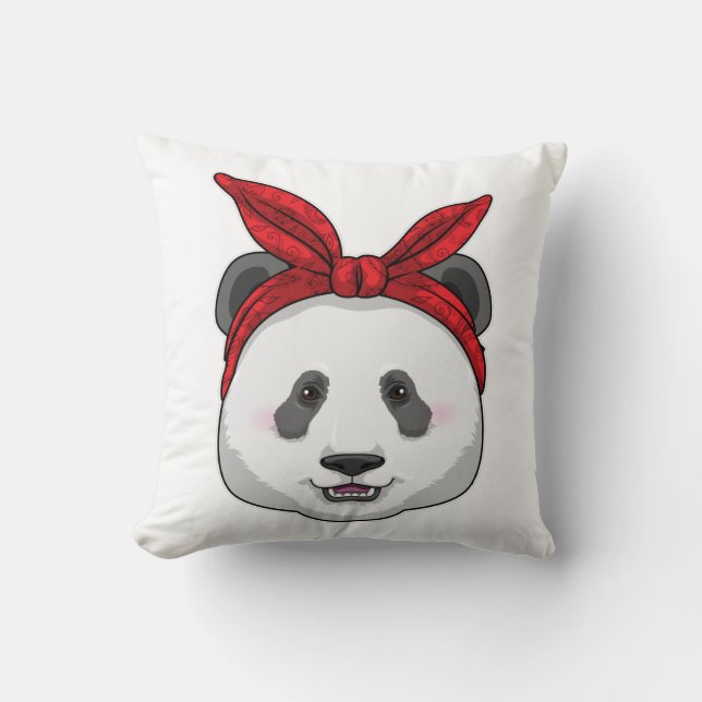 Almofada Panda com Bandana (Frente)