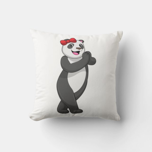 Almofada Panda com Faixa de Opções (Frente)