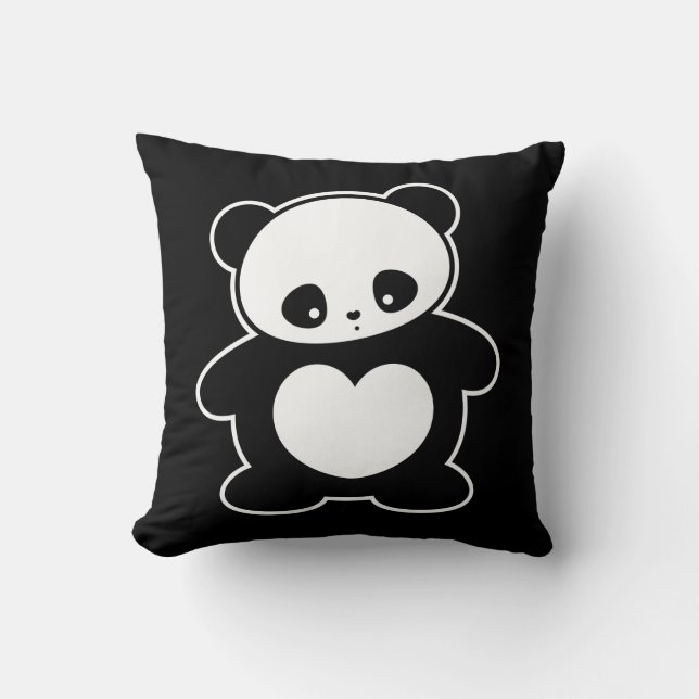 Almofada Panda de Kawaii (Frente)