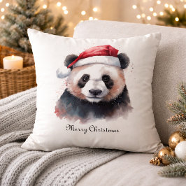 Almofada Panda de Natal Holly Jolly, personalizado