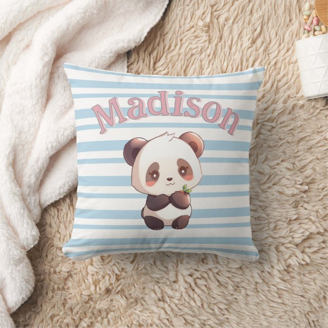 Almofada Panda Fofo Personalizado (Cobertor)