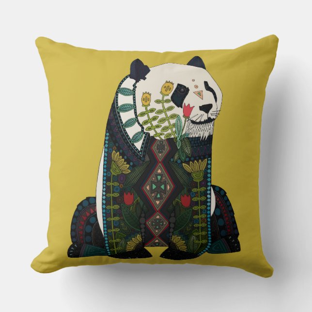 Almofada Panda ochre (Frente)