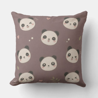 Almofada Panda Roxo Aconchegante 