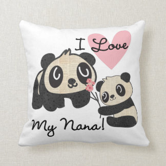 Almofada Pandas eu amo minha Nana