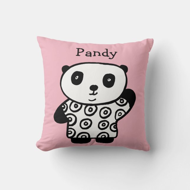 Almofada Pandy o Panda Personalizado (Frente)