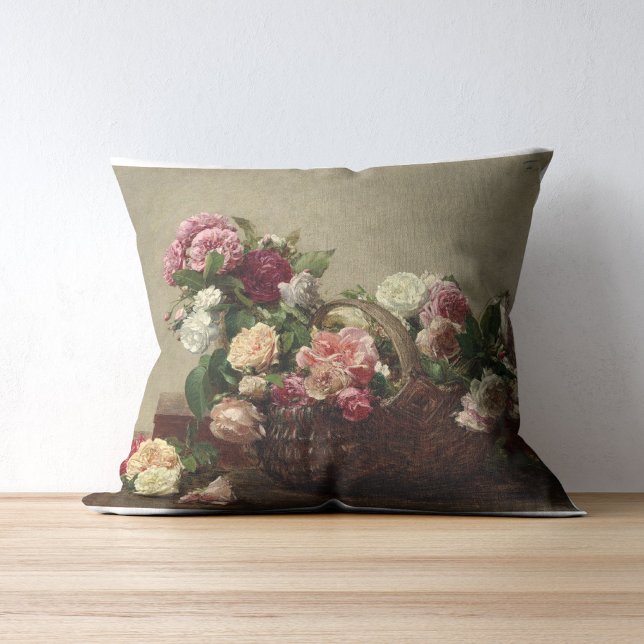 Almofada Panier de Rosas - Henri Fantin-Latour (Criador carregado)