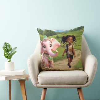 Almofada Panola & O Elefante de Marfim Amado Travesseiro