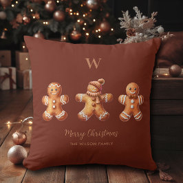 Almofada Pão de Chocolate Castanho Gingerpão Homens Monogra