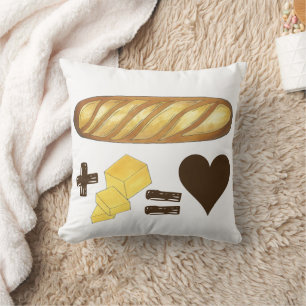 Almofada Pão de emparelhamento clássico de Comida + Manteig