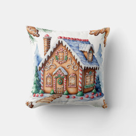 Almofada Pão de gengibre Whimsic Natal Sem Foto