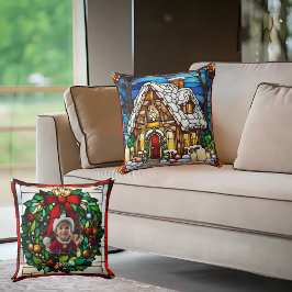 Almofada Pão de Natal Faux House Vidro Mantido