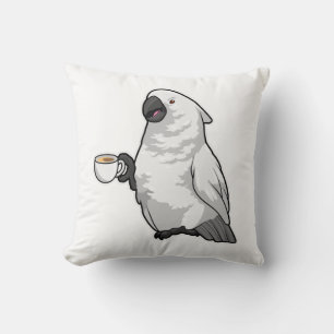 Almofada Papagaio com Taça de Café