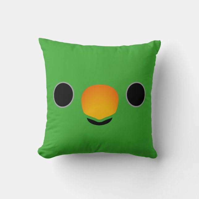 Almofada Papagaio de Eclectus (homem) (Frente)