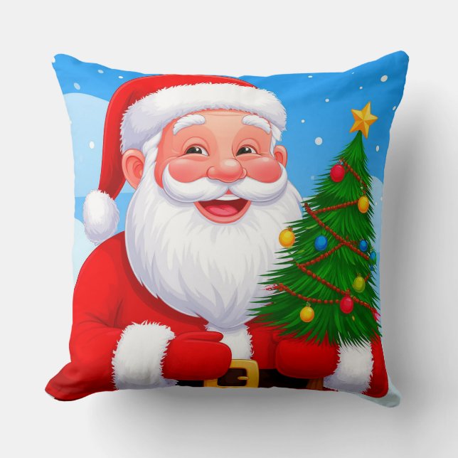 Almofada Papai Noel Alegre (Frente)