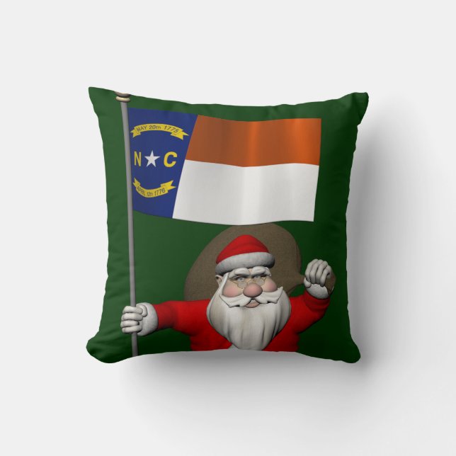 Almofada Papai Noel, Alferes Da Carolina Do Norte (Frente)