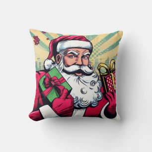 Almofada Papai Noel/Boneco de neve de história em quadrinho