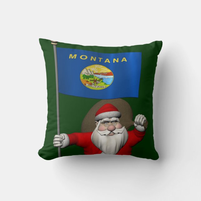 Almofada Papai Noel Com Alferes De Montana (Frente)