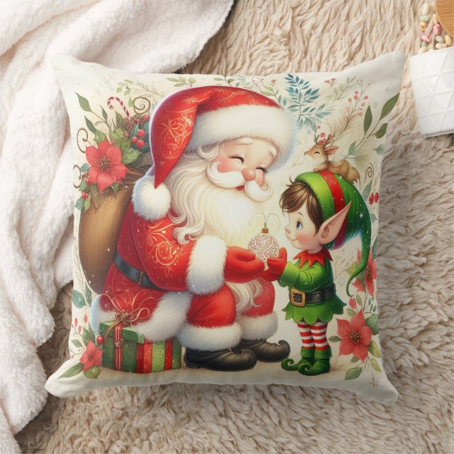 Almofada Papai Noel e Elfo 1  (Cobertor)