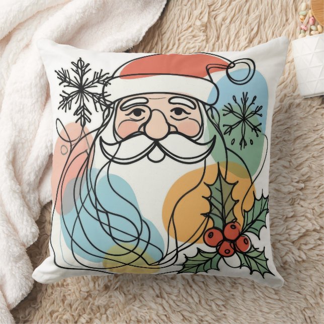 Almofada Papai Noel engraçado (Cobertor)