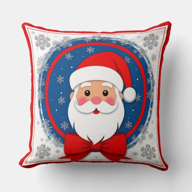 Almofada Papai Noel Festivo (Frente)