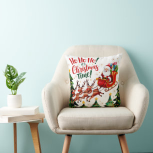 Almofada Papai Noel Ho Ho Ho Natal 