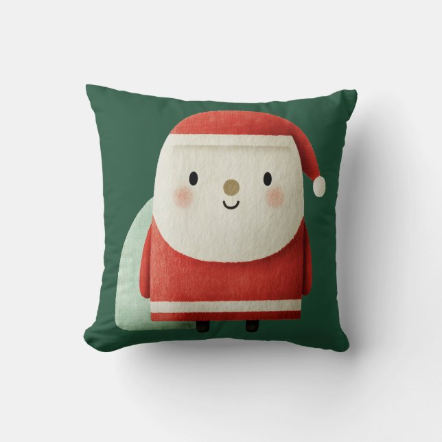 Almofada Papai Noel Minimalista Fofo (Frente)