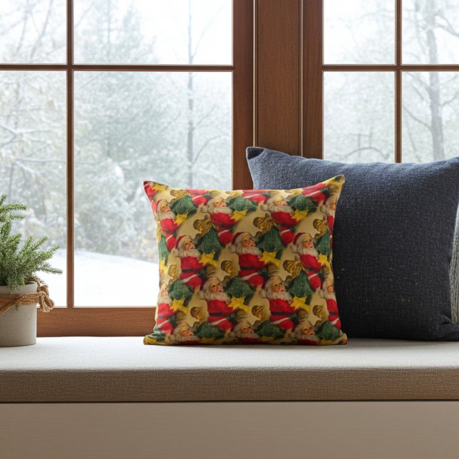 Almofada Papai Noel na Árvore de Natal com Sinos e Arcos (Hallway and Foyer Area Santa Greeting!)