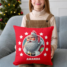 Papai Noel Natal Crianças Personalizadas Vermelho