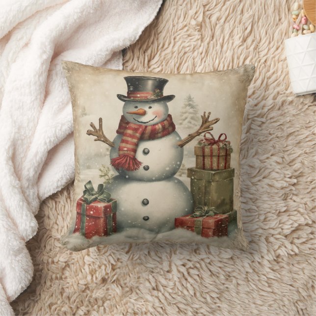 Almofada Papai Noel Natal Vintage (Cobertor)