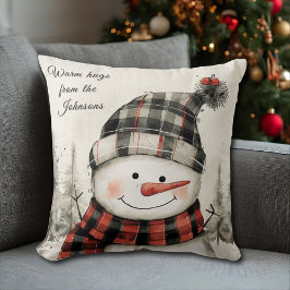 Almofada Papai Noel Personalizado Natal com Nome da Família