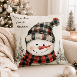 Almofada Papai Noel Personalizado Natal com Nome da Família