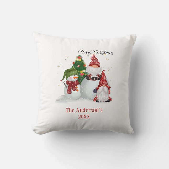Almofada Papai Noel Personalizados Natal  (Frente)