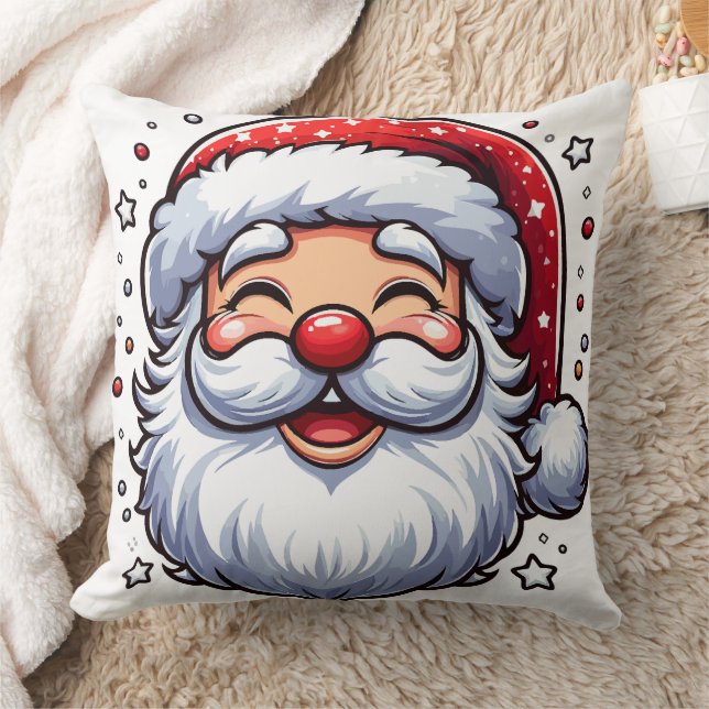 Almofada Papai Noel Rindo  (Cobertor)