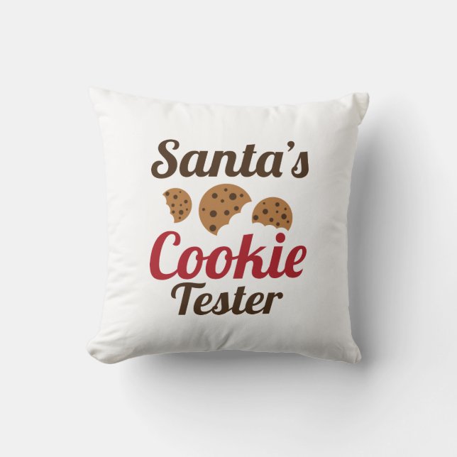 Almofada Papais noeis Cookie Tester (Frente)