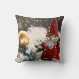 Almofada Papais noeis de Natal na neve