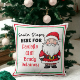 Almofada Papais noeis de Natal Param Aqui Personalizados