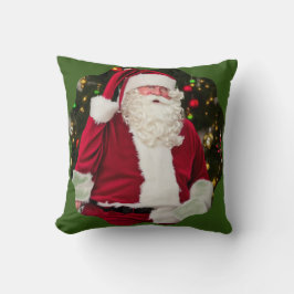 Almofada Papais noeis de safra debaixo da árvore.