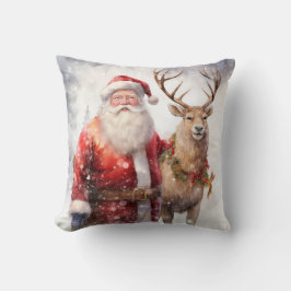 Almofada Papais noeis e decoração principal do Natal de Rei