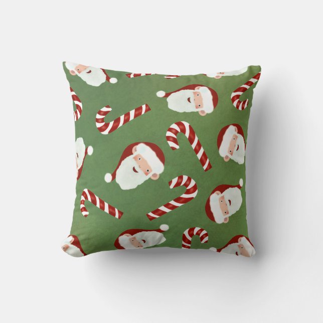 Almofada Papais noeis e doces podem usar doces de natal com (Frente)