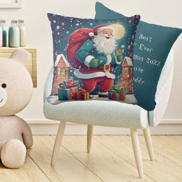 Almofada Papais noeis Em Uma Véspera De Natal Neve | Cercet