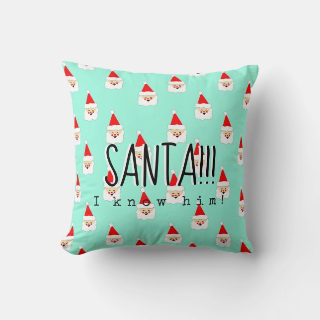 Almofada papais noeis eu o conheço de meio século de citaçã (Frente)