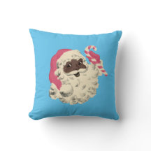 Papais noeis pretos de vinheta, Travesseiro decora