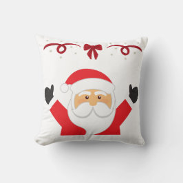 Almofada Papais noeis Reindeer de Natal duplo