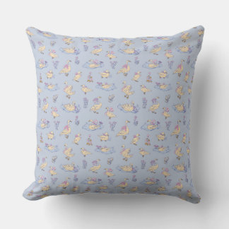 Almofada Papel de Parede de Patos e Cisnes em Lavanda Estil