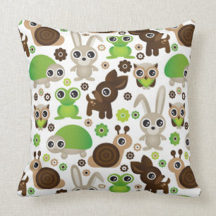 Almofada papel de parede do animal do coelho da tartaruga