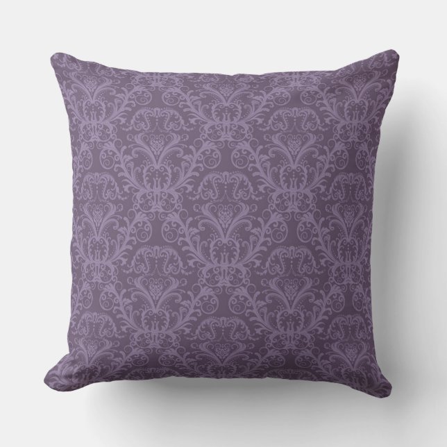 Almofada Papel de parede roxo luxuoso (Frente)