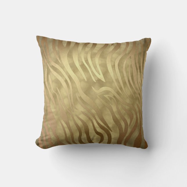 Almofada Papel de Presente Luxuoso Luxo Zebra Selva Safari  (Frente)