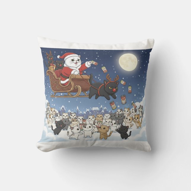 Almofada Paper&Pukku Merry Christmas! Throw Pillow (Frente)
