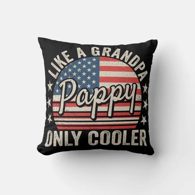 Almofada Pappy como um vovô só mais refrigerante sinalizado (Frente)