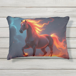 Almofada Para Ambientes Externos „2026 – Das Jahr des Feuerpferds“